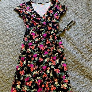 Rebel Sugar Floral Wrap Dress